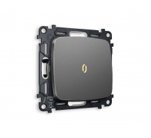 Комплект механизма 1-кл выключателя с подсветкой Ambrella Volt Omega MO652010