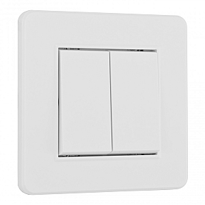 Выключатель двухклавишный Arte Milano SET16-1-30-2 white