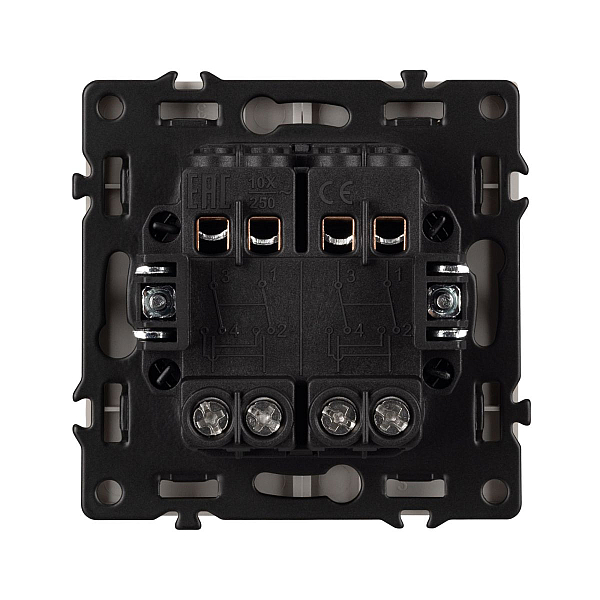 Выключатель перекрёстный 2 кл софт-тач золотой песок Arlight SWT-MKX2-SFPL-GD (250V, 10A) 061792(1)