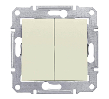 Выключатель двухклавишный Schneider Electric Sedna IP44 10A 250V SDN0300447