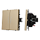 Выключатель 2 кл подсветка софт-тач золотой песок Arlight SWT-MK02-SFPL-L-GD (250V, 10A) 054265(1)