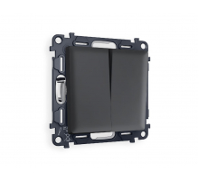 Комплект механизма 2-кл проходного выключателя Ambrella Volt Alfa MA903020