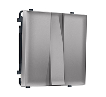 Комплект механизма 3-кл выключателя SIGMA Сталь матовый 10A-250V QUANT PRO Ambrella Volt MS505010 (SP5050, PR133)