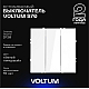 Выключатель встраиваемый Voltum S70 трехклавишный 10А, (белый глянцевый) VLS030101