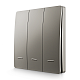 Выключатель кинетический 3кл., IP44, 2,4 ГГц, Smart, сер. Apeyron 04-80