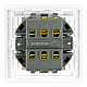 Выключатель двухклавишный Stekker Мия RSW10-3111-01 белая магнолия 50788
