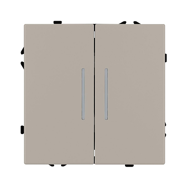 Выключатель проходной 2 кл подсветка софт-тач кашемир Arlight SWT-MKP2-SFPL-L-CA (250V, 10A) 059421(1)