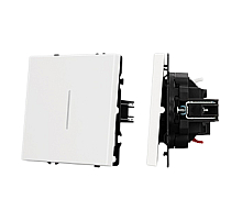 Механизм звонкового выключателя Arlight LED SWT-NOBE-MKR1-SFPL-L-WH (230V, 10A) (Белый кварц) 061737