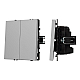 Механизм выключателя двухклавишный перекрёстный Arlight SWT-NOBE-MKX2-SFPL-IS (230V, 10A) (Никель) 061794