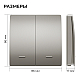 Выключатель кинетический 2кл., IP44, 2,4 ГГц, Smart, сер. Apeyron 04-79