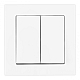 Выключатель двухклавишный Arte Milano SET06-1-30-2 white