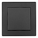 Выключатель одноклавишный Arte Milano SET06-1-30-1 black