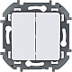 Выключатель двухклавишный Legrand Inspiria 673620