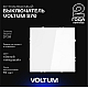 Выключатель встраиваемый Voltum S70 одноклавишный 10А, (белый глянцевый) VLS010101