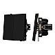 Механизм выключателя двухклавишный проходной Arlight SWT-TENDO-MKP2-SFPL-BK (230V, 10A) 054553