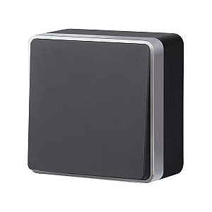 Выключатель одноклавишный Werkel Gallant (черный с серебром) W5010034 4690389163777 a051160