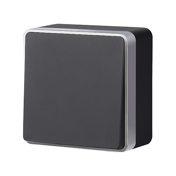 Выключатель одноклавишный Werkel Gallant (черный с серебром) W5010034 4690389163777 a051160