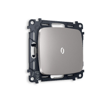 Комплект механизма 1-кл проходного выключателя с подсветкой Ambrella Volt Omega MO502035