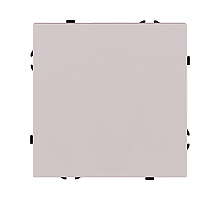 Выключатель 1-клавишный проходной 10А/250В, кашемир матовый Kollinger Eclipse EC-002CM