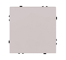 Выключатель 1-клавишный проходной 10А/250В, кашемир матовый Kollinger Eclipse EC-002CM
