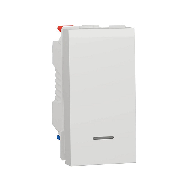 Переключатель одноклавишный с нейтралью Schneider Electric Unica New NU310318S
