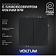 Выключатель с самовозвратом встраиваемый Voltum S70 двухклавишный 10А, (графит) VLS020607