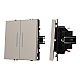 Выключатель проходной 2 кл подсветка софт-тач кашемир Arlight SWT-MKP2-SFPL-L-CA (250V, 10A) 059421(1)