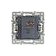Механизм выключателя одноклавишный непроходной Arlight SWT-MK01-PL-BK (250V, 16A) 043711