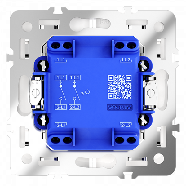 Выключатель двухклавишный Voltum S70 VLS020101 Выключатель двухклавишный Voltum S70 VLS020101