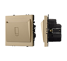 Выключатель карточный магнитный софт-тач золотой песок Arlight SWT-CRD-SFPL-GD (250V, 25A) 064813