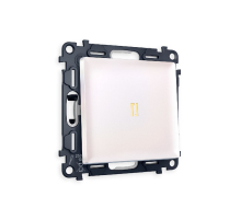 Комплект механизма 1-кл проходного выключателя с подсветкой Ambrella Volt Alfa MA202030