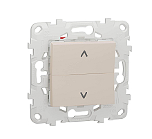 Выключатель двухклавишный Schneider Electric Unica New NU520744
