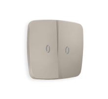 Лицевая панель для выключателя двухклавишного с подсветкой Ambrella Volt Omega OP3640