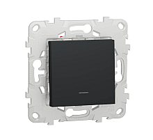 Переключатель одноклавишный перекрестный с подсветкой Schneider Electric Unica New NU520554N