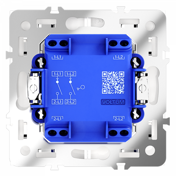Выключатель двухклавишный Voltum S70 VLS020102 Выключатель двухклавишный Voltum S70 VLS020102