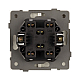 Механизм выключателя двухклавишный проходной Arlight SWT-TENDO-MKP2-PL-WH (230V, 10A) 054066
