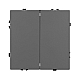 Выключатель звонковый 2 кл софт-тач серый базальт Arlight SWT-MKR2-SFPL-GR (250V, 10A) 061740(1)