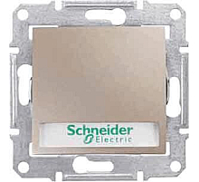 Выключатель кнопочный с подсветкой и полем для надписи Schneider Electric Sedna 10A 250V SDN1600368