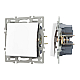 Механизм выключателя одноклавишный перекрестный  Arlight SWT-MKX1-PL-WH (250V, 16A) 043718