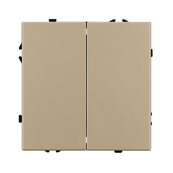 Выключатель проходной 2 кл софт-тач золотой песок Arlight SWT-MKP2-SFPL-GD (250V, 10A) 054256(1)