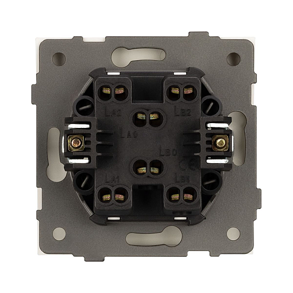 Механизм выключателя одноклавишный перекрёстный Arlight SWT-TENDO-MKX1-PL-GD (230V, 10A) 054057