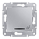 Выключатель кнопочный с синей подсветкой Звонок Schneider Electric Sedna 10A 250V SDN1700160