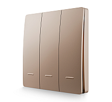Выключатель кинетический 3кл., IP44, 2,4 ГГц, Smart, беж. Apeyron 04-77