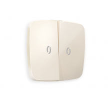 Лицевая панель для выключателя двухклавишного с подсветкой Ambrella Volt Omega OP3040