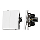 Механизм выключателя двухклавишный проходной Arlight SWT-TENDO-MKP2-PL-WH (230V, 10A) 054066