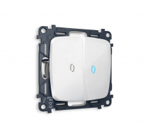 Комплект механизма 2-кл проходного выключателя с подсветкой Ambrella Volt Omega (OP1040, VM120, G29B) MO104040