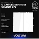 Выключатель с самовозвратом встраиваемый Voltum S70 двухклавишный 10А, (белый глянцевый) VLS020601