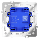 Выключатель двухклавишный с подсветкой Voltum S70 VLS020201