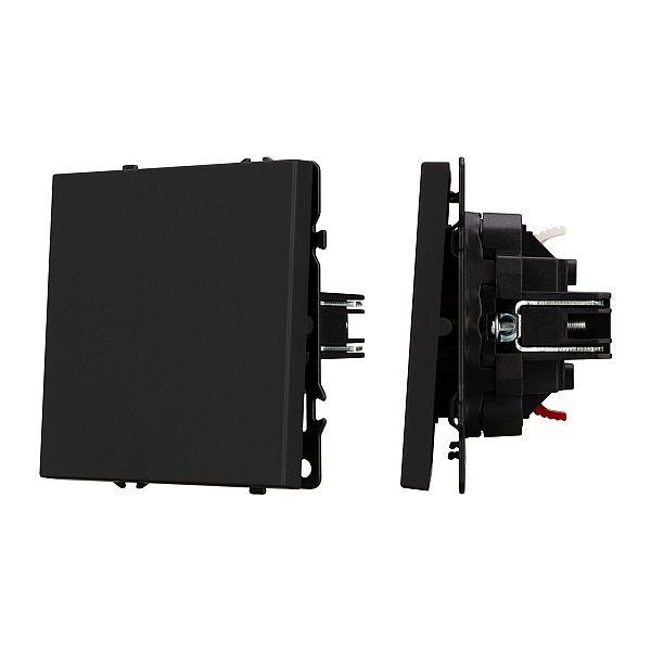 Выключатель звонковый 1 кл софт-тач черный оникс Arlight SWT-MKR1-SFPL-BK (250V, 10A) 054270(2)
