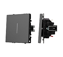 Механизм выключателя одноклавишный проходной Arlight LED SWT-NOBE-MKP1-SFPL-L-GR (230V, 10A) 054263